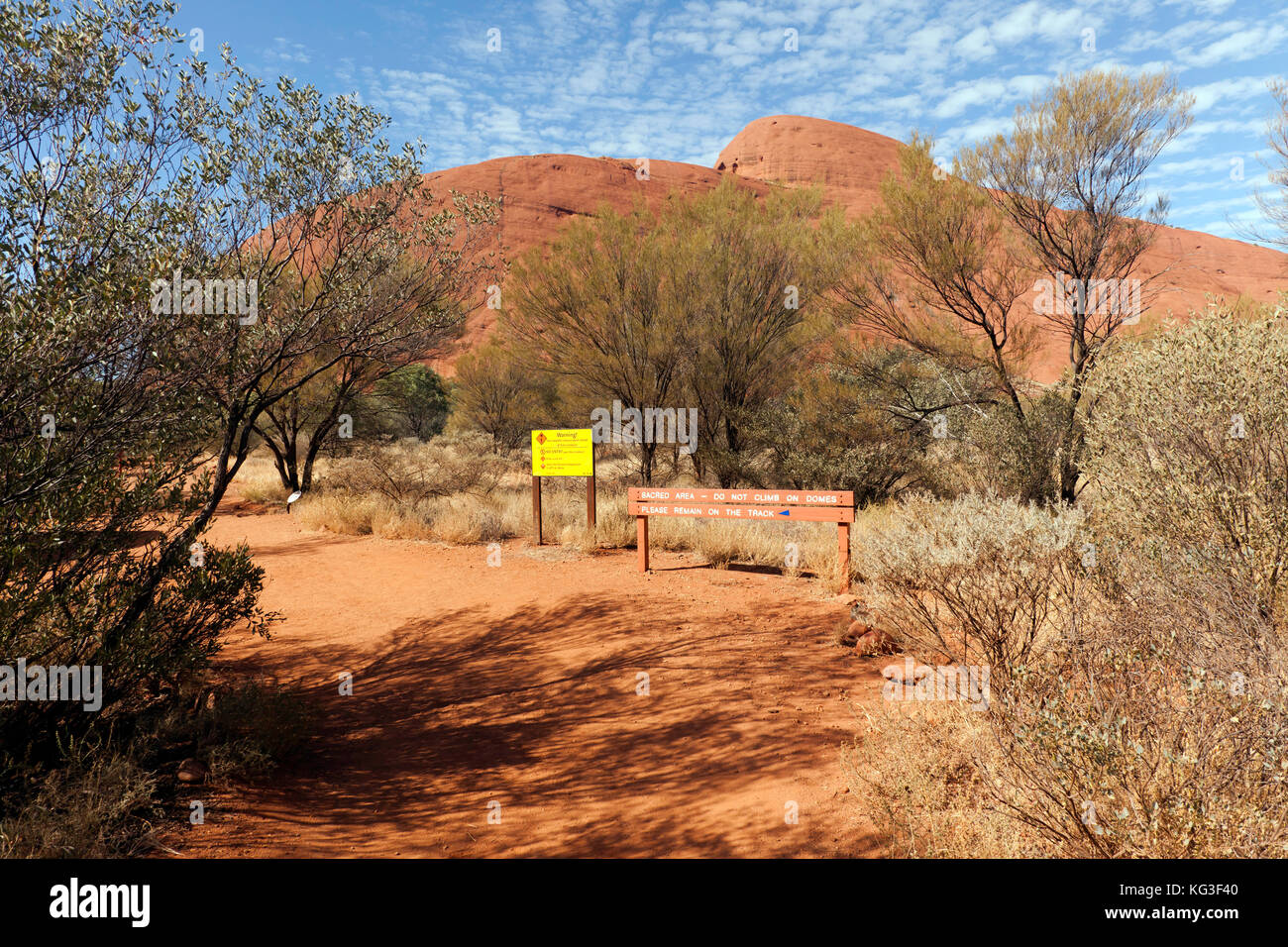 Close-up, un grand angle, vue sur Kata Tjuṯa, un groupe de grandes formations de roche, bombé dans Uluṟu-Kata Tjuṯa National Park, Territoire du Nord, Australie Banque D'Images