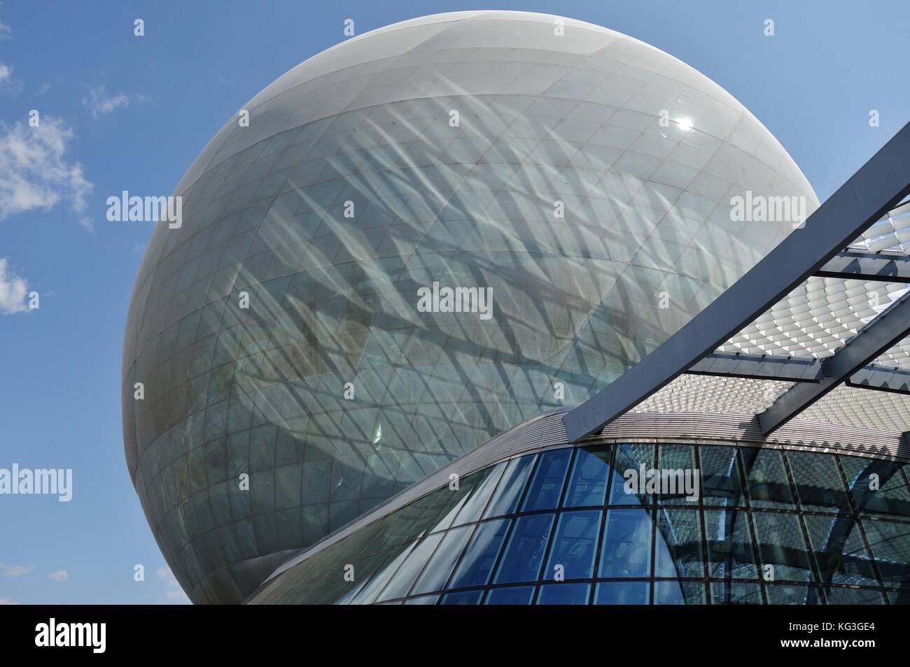 Pavillon du globe au centre de l'exposition universelle de 2017 l'avenir de l'énergie à Astana la capitale du Kazakhstan Banque D'Images