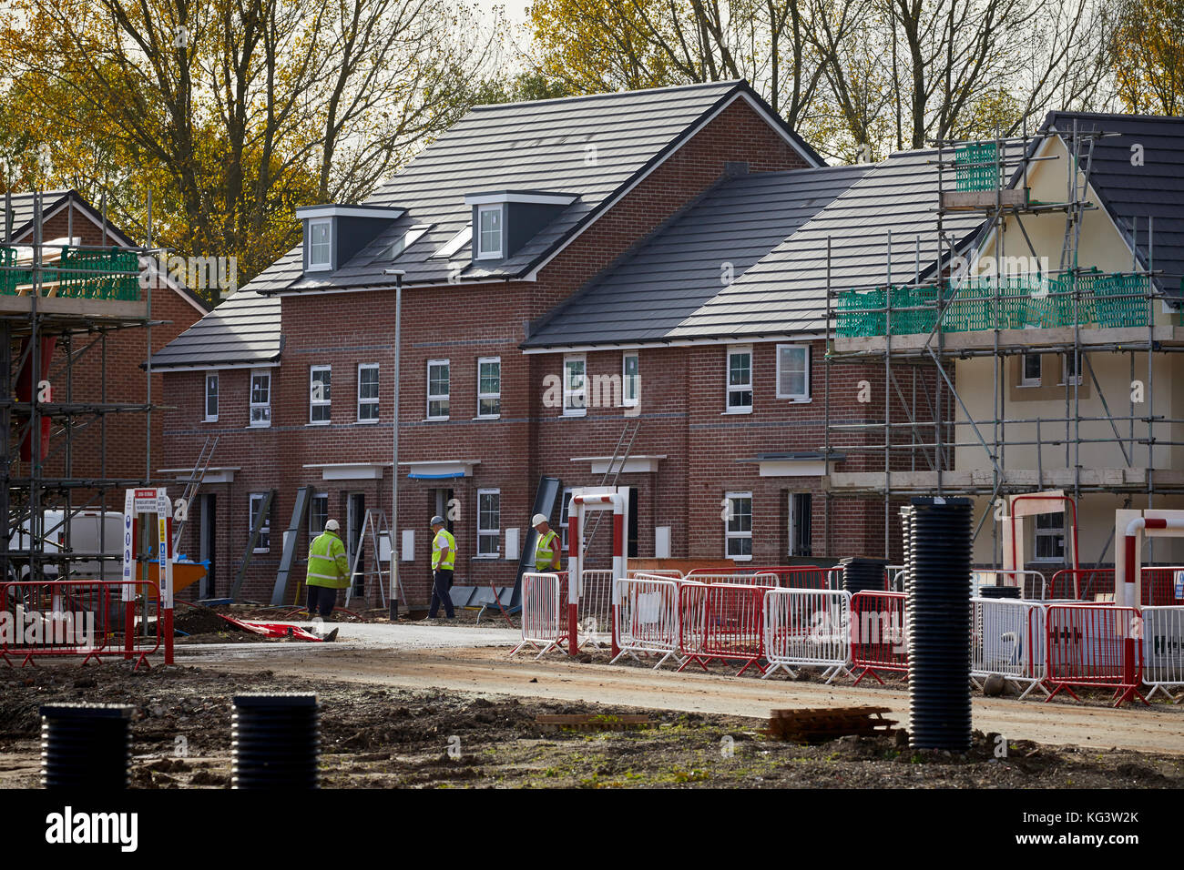 Barratt Manchester la construction de nouveaux logements à Preston Lancashire Banque D'Images
