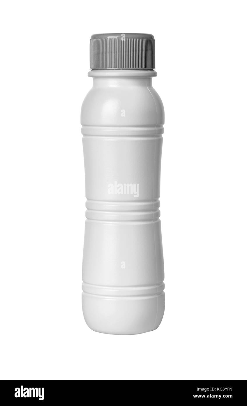 Une bouteille de blanc sur un fond blanc avec clipping path Banque D'Images