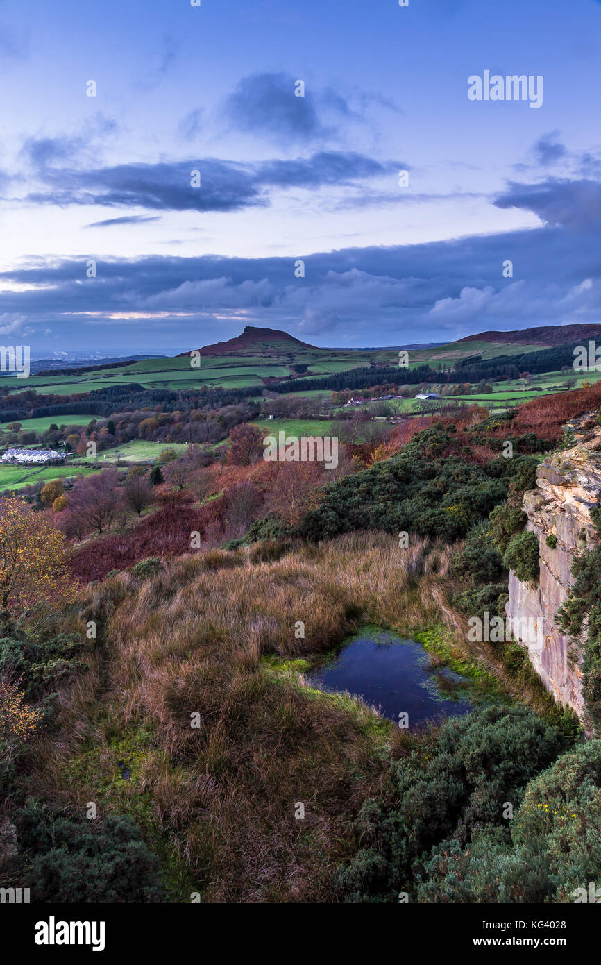 Plus Gribdale roseberry topping je cherche. Banque D'Images