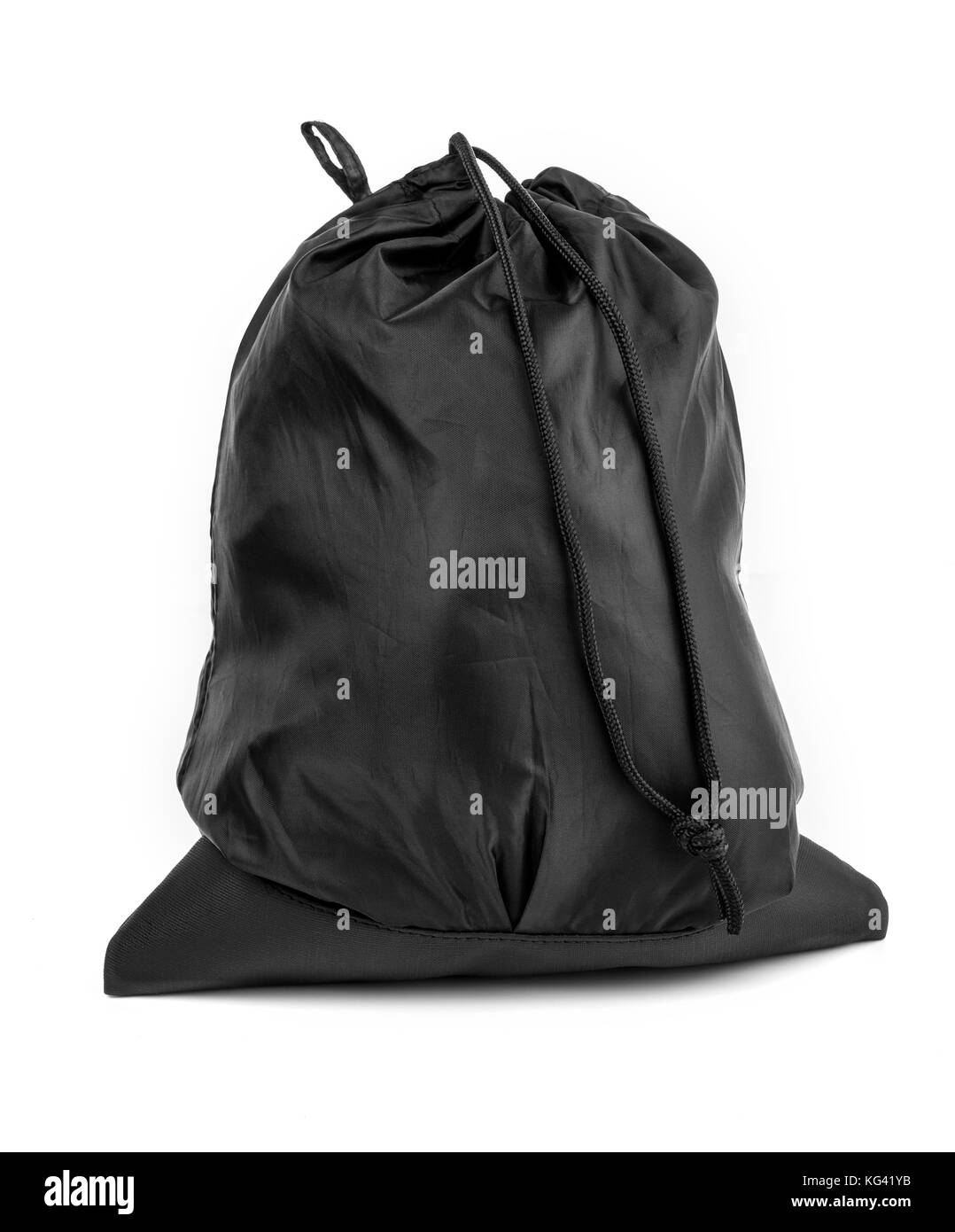 Sac en noir avec réglage isolé sur fond blanc Banque D'Images Sac en noir avec réglage isolé sur fond blanc Banque D'Images