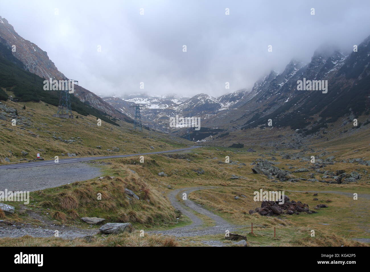 Conduire la transfagarasan road 3 Banque D'Images