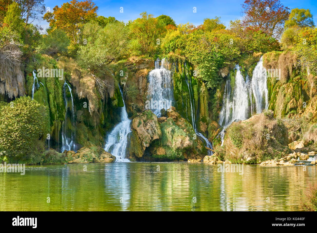 Les cascades de Kravica, Bosnie et Herzégovine Banque D'Images