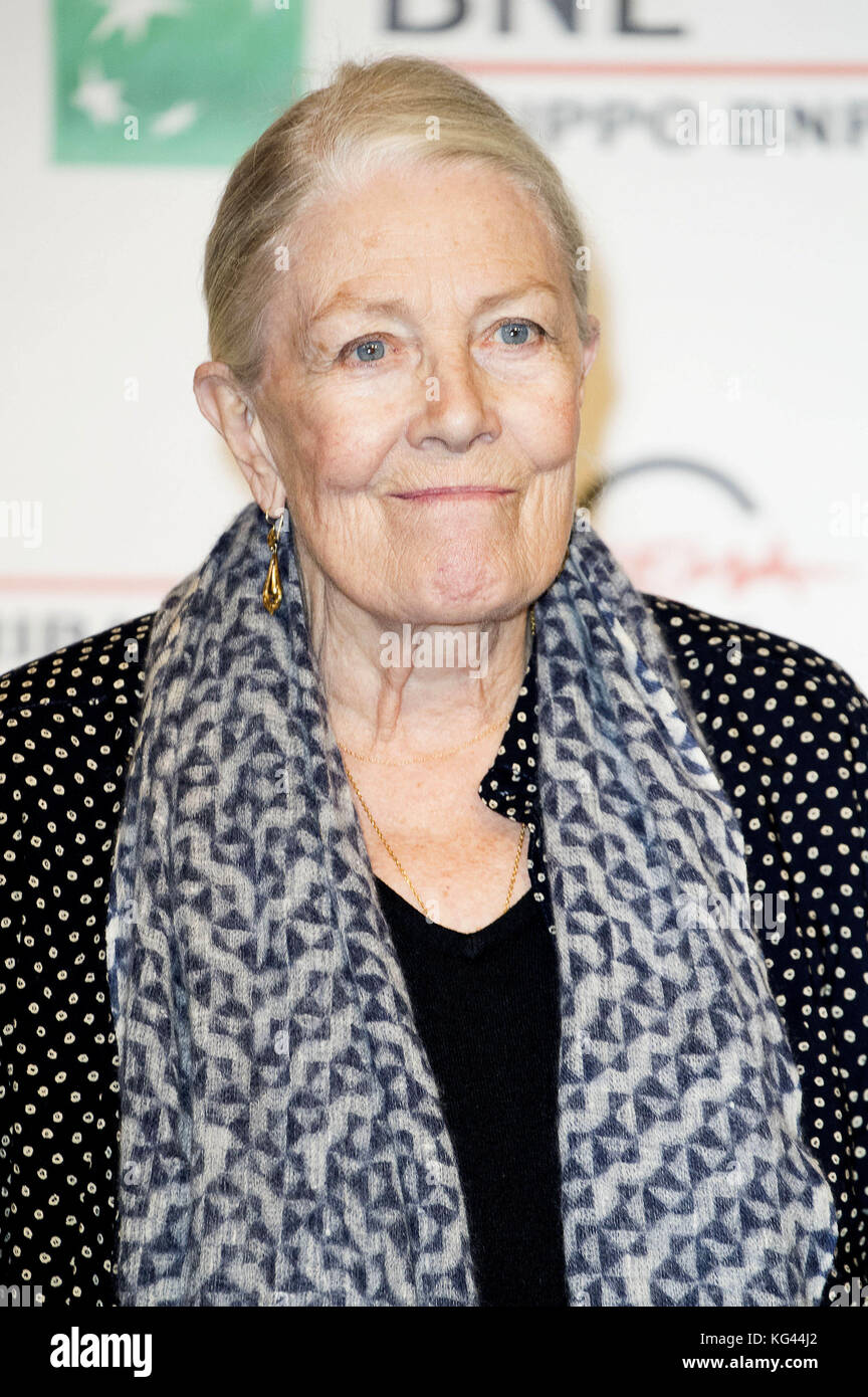 Vanessa Redgrave assiste à une photocall lors du 12e Festival du film de Rome à l'Auditorium Parco Della Musica le 2 novembre 2017 à Rome, Italie. | utilisation dans le monde entier Banque D'Images