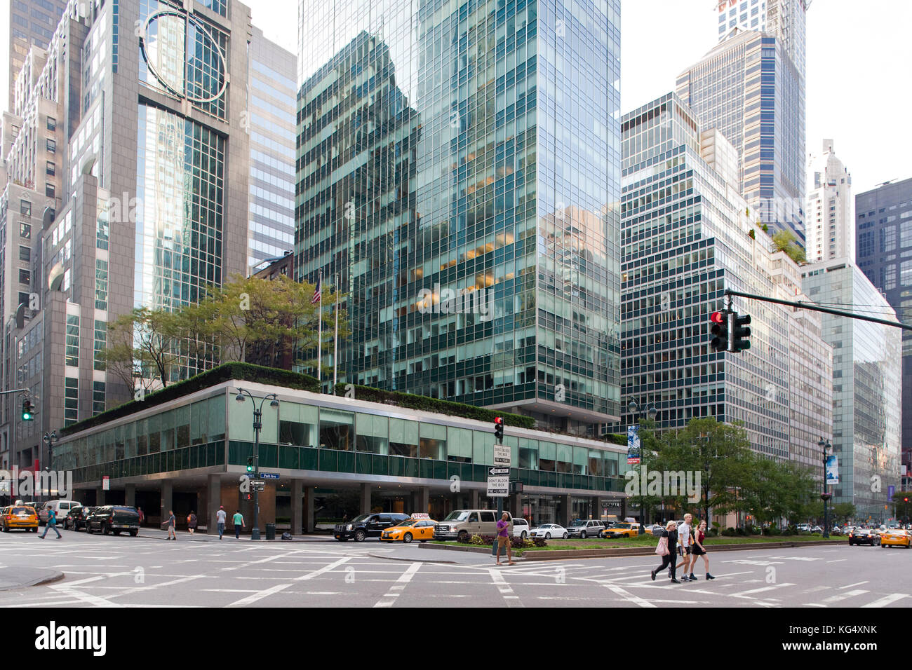 Bâtiment du levier, Park avenue, gratte-ciel, Midtown, Manhattan, New York, USA, Amérique latine Banque D'Images