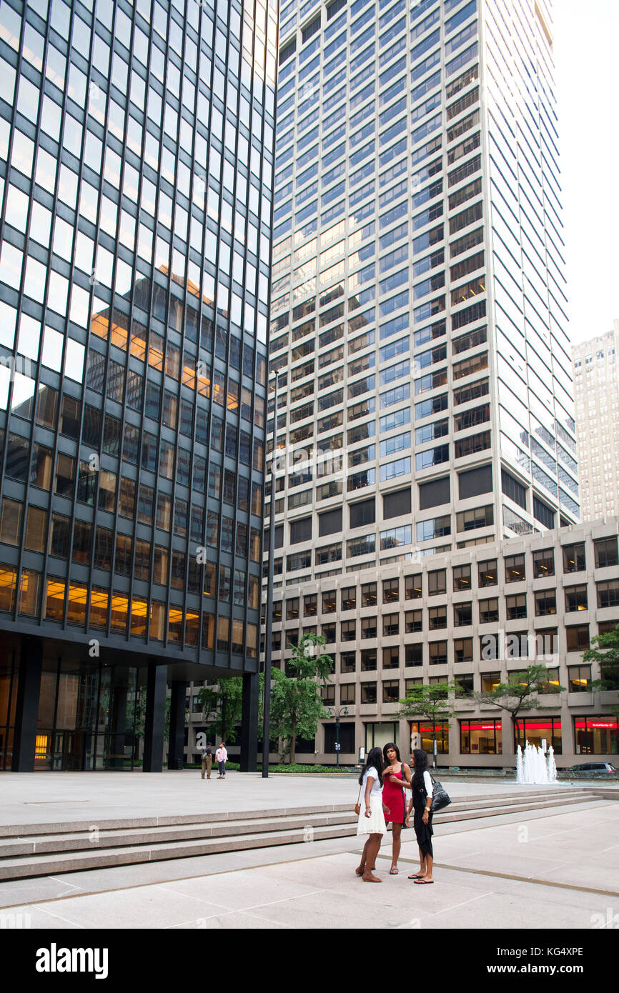 Seagram Building, Park avenue, gratte-ciel, Midtown, Manhattan, New York, USA, Amérique latine Banque D'Images