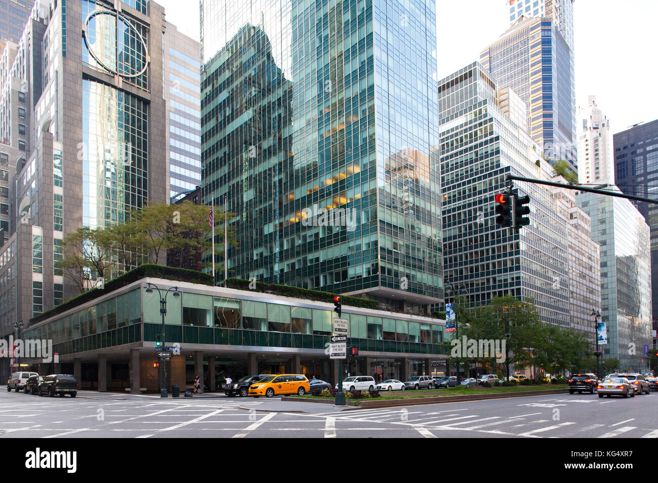 Bâtiment du levier, Park avenue, gratte-ciel, Midtown, Manhattan, New York, USA, Amérique latine Banque D'Images