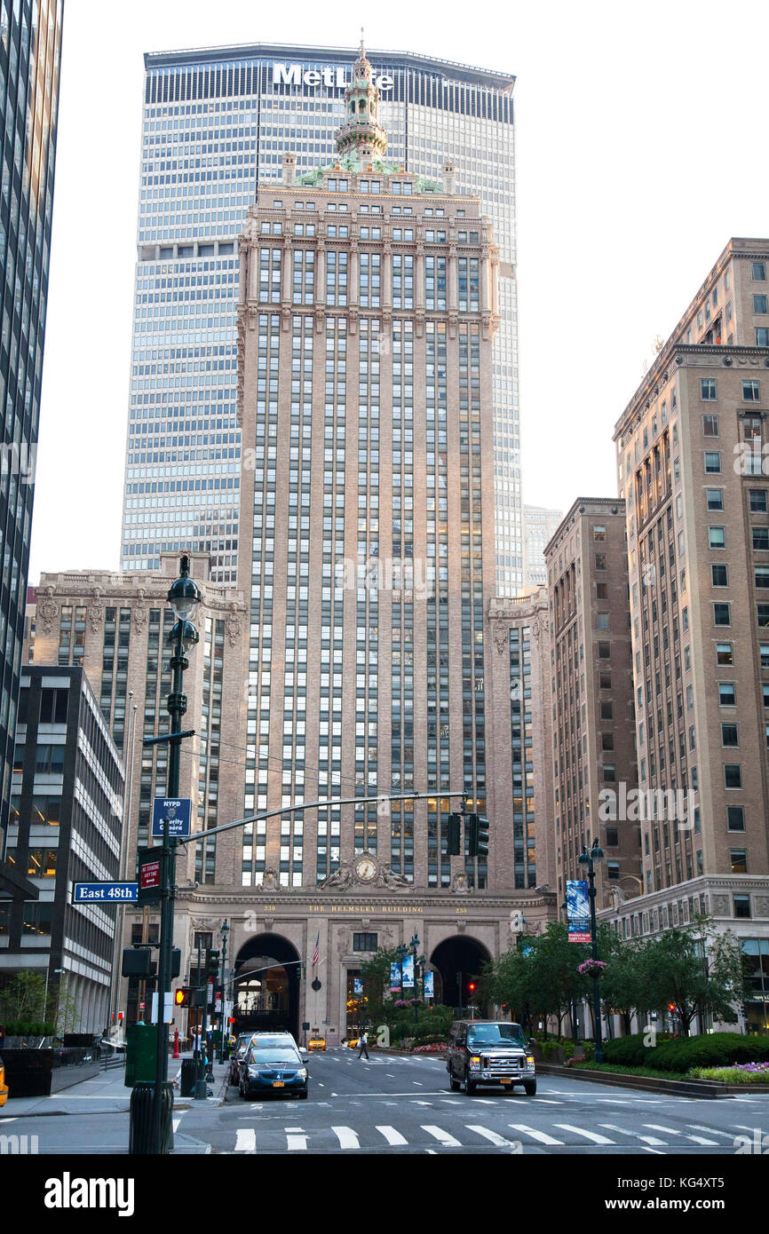Helmsley Building, Park avenue, gratte-ciel, Midtown, Manhattan, New York, USA, Amérique latine Banque D'Images