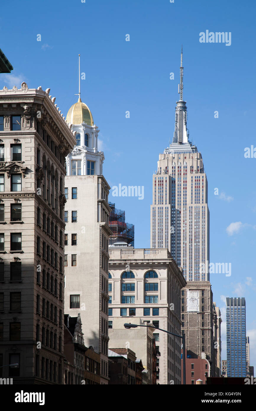 Empire state building, Manhattan, New York, USA, Amérique latine Banque D'Images