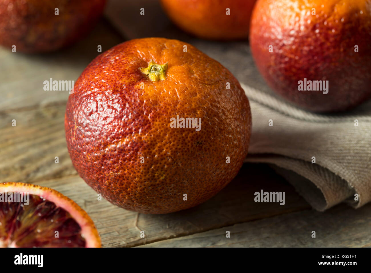 Matières organiques Rouge Orange Sanguine prêt à manger Banque D'Images