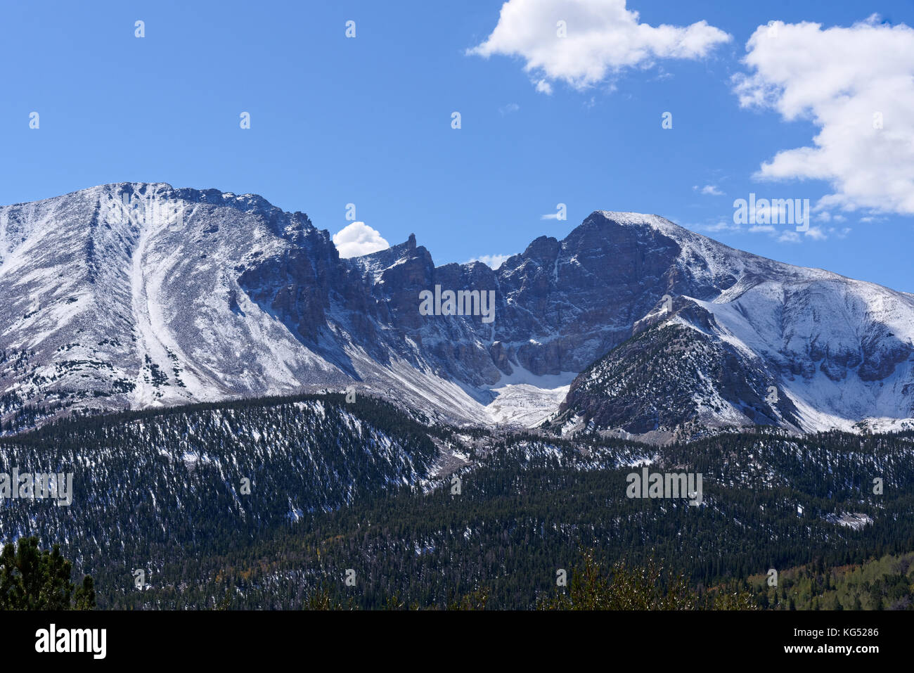 Wheeler peak dans le parc national du Grand Bassin, baker, nevada Banque D'Images