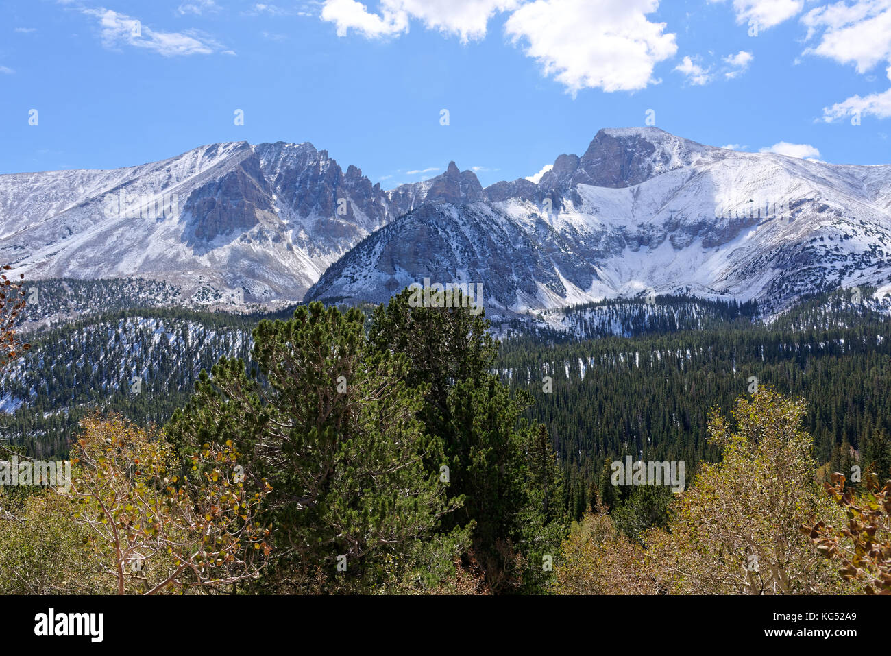 Wheeler peak dans le parc national du Grand Bassin, baker, nevada Banque D'Images