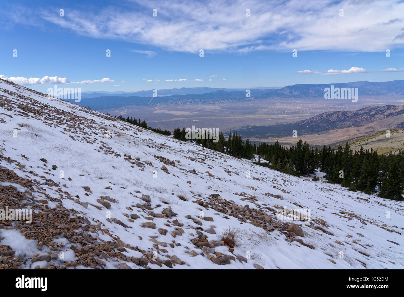 Vue depuis le pic Wheeler, parc national du Grand Bassin Banque D'Images