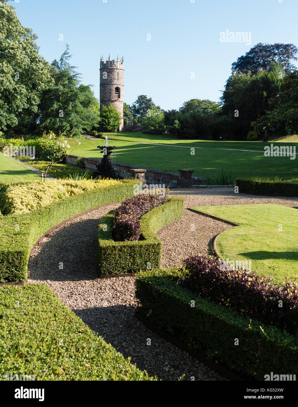 Les jardins de Goldney Hall dans le village de Clifton Bristol UK Banque D'Images