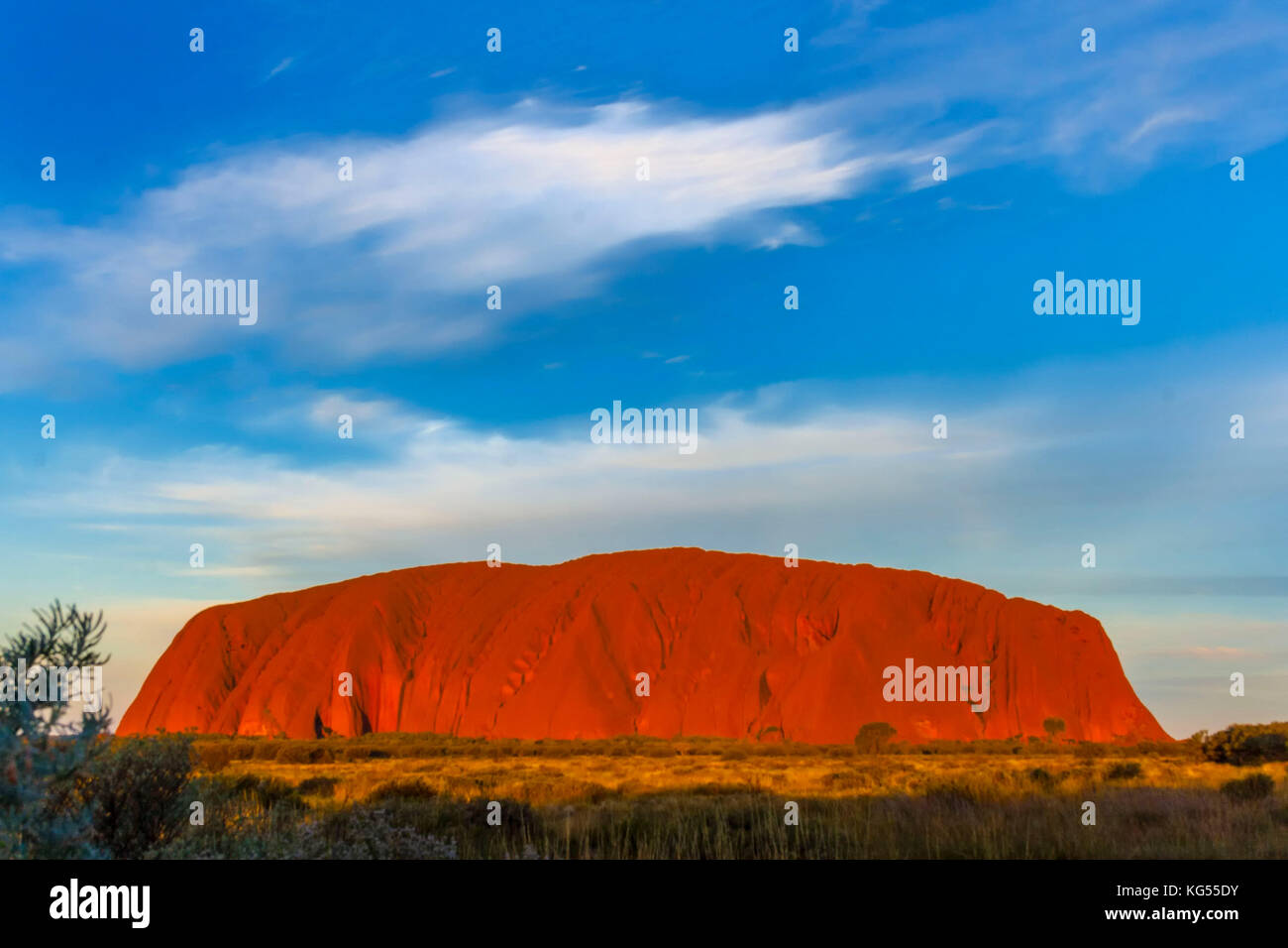 Ayres Rock, Red Centre, Australie Banque D'Images