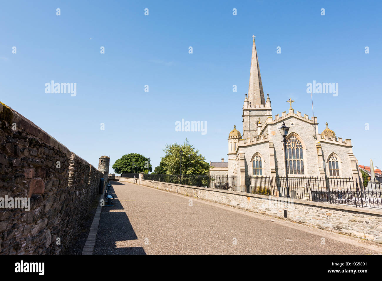La cathédrale St Columb., Derry, Irlande du Nord Banque D'Images