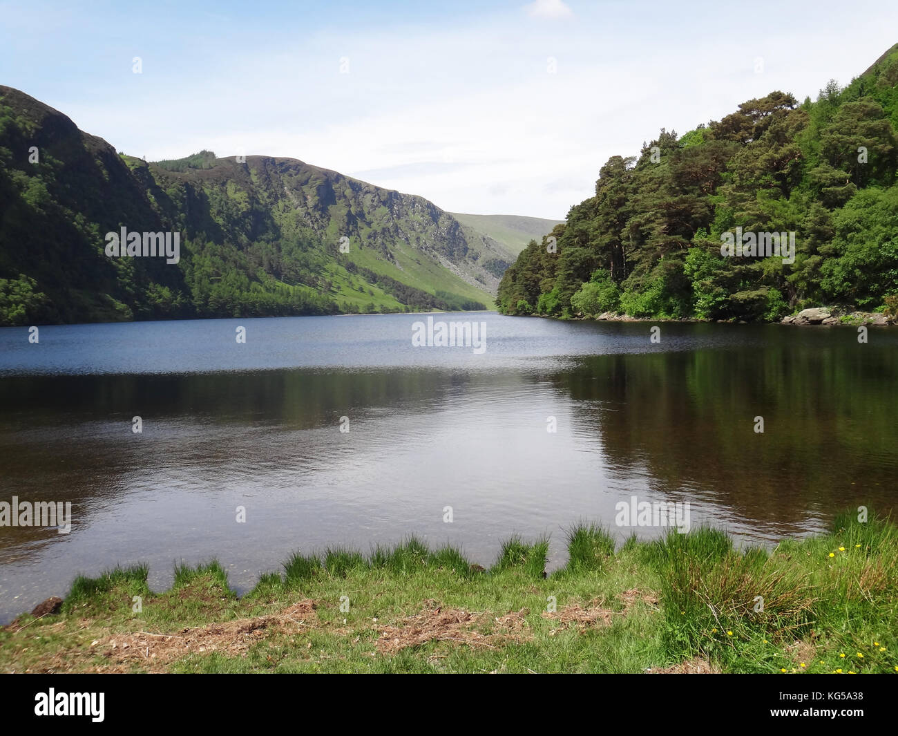 Lac de Glendalough, Montagnes de Wicklow, Irlande Banque D'Images