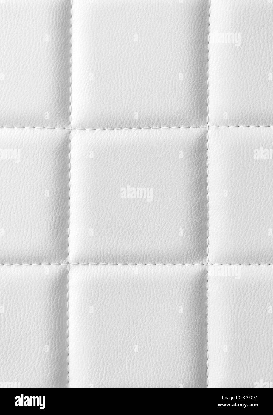 Fond en cuir blanc ou la texture de votre conception Banque D'Images