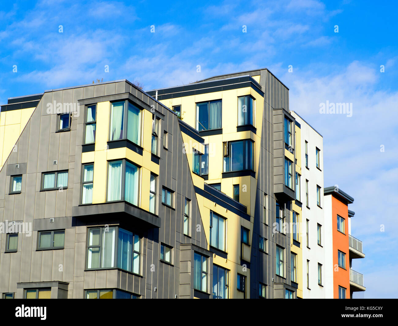Façade de maison d'appartement à Lewisham High Street - Londres, Angleterre Banque D'Images