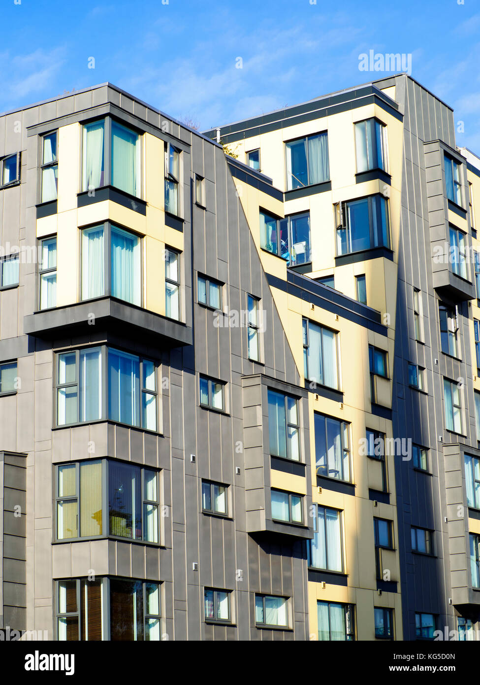 Façade de maison d'appartement à Lewisham High Street - Londres, Angleterre Banque D'Images