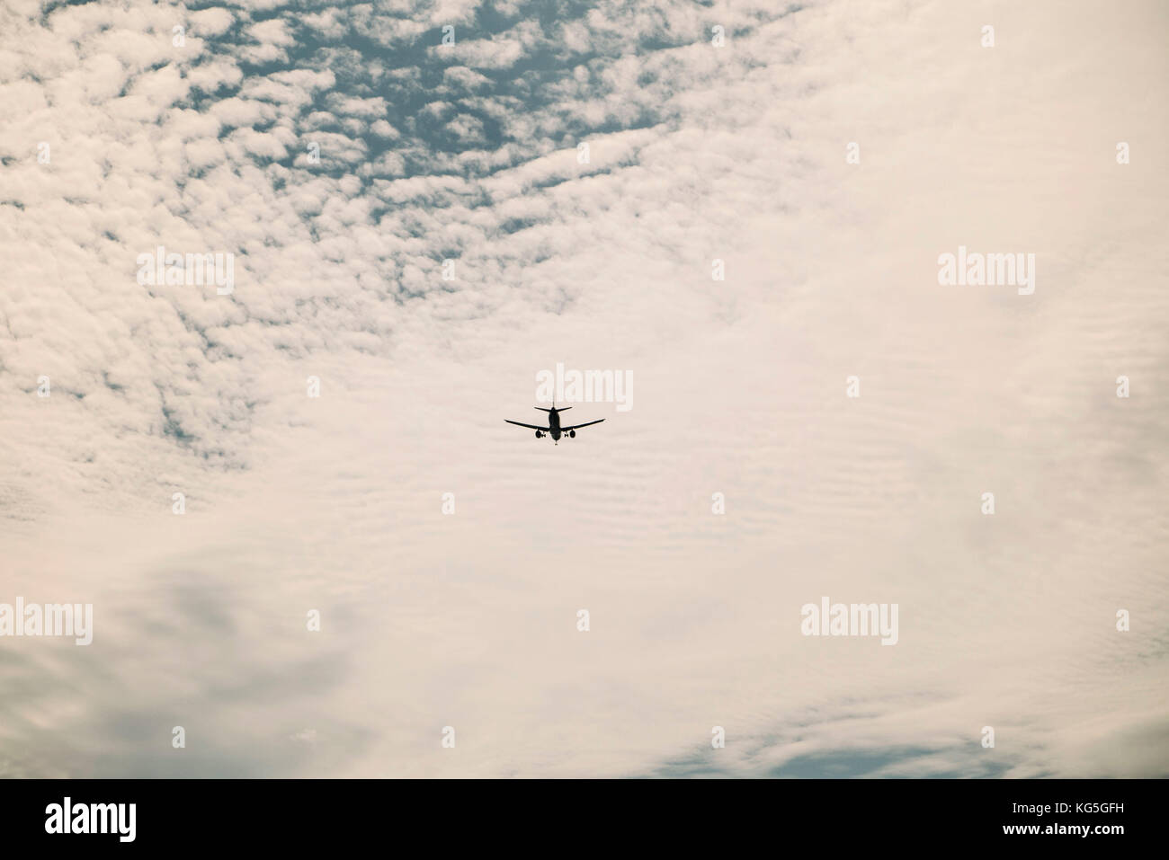 Les avions dans le ciel au-dessus de l'Ibiza, Banque D'Images