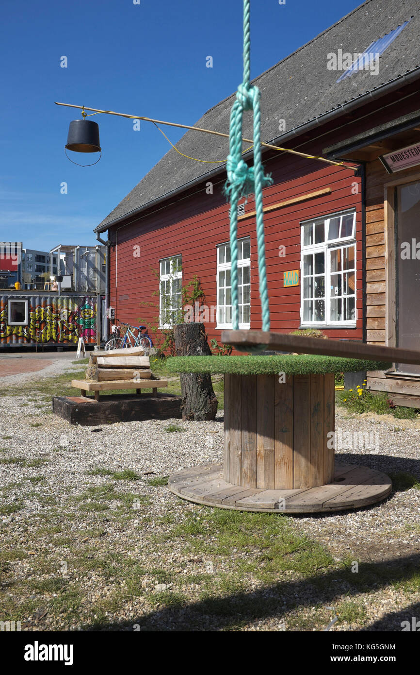 Aarhus, culture et studio espace sur l'ancienne zone de dépôt de marchandises / godsbanen Banque D'Images