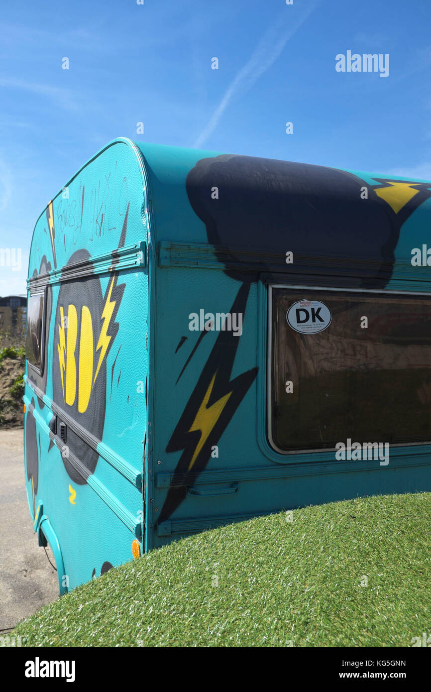 Aarhus, culture et studio espace sur l'ancienne zone de dépôt de marchandises / godsbanen Banque D'Images