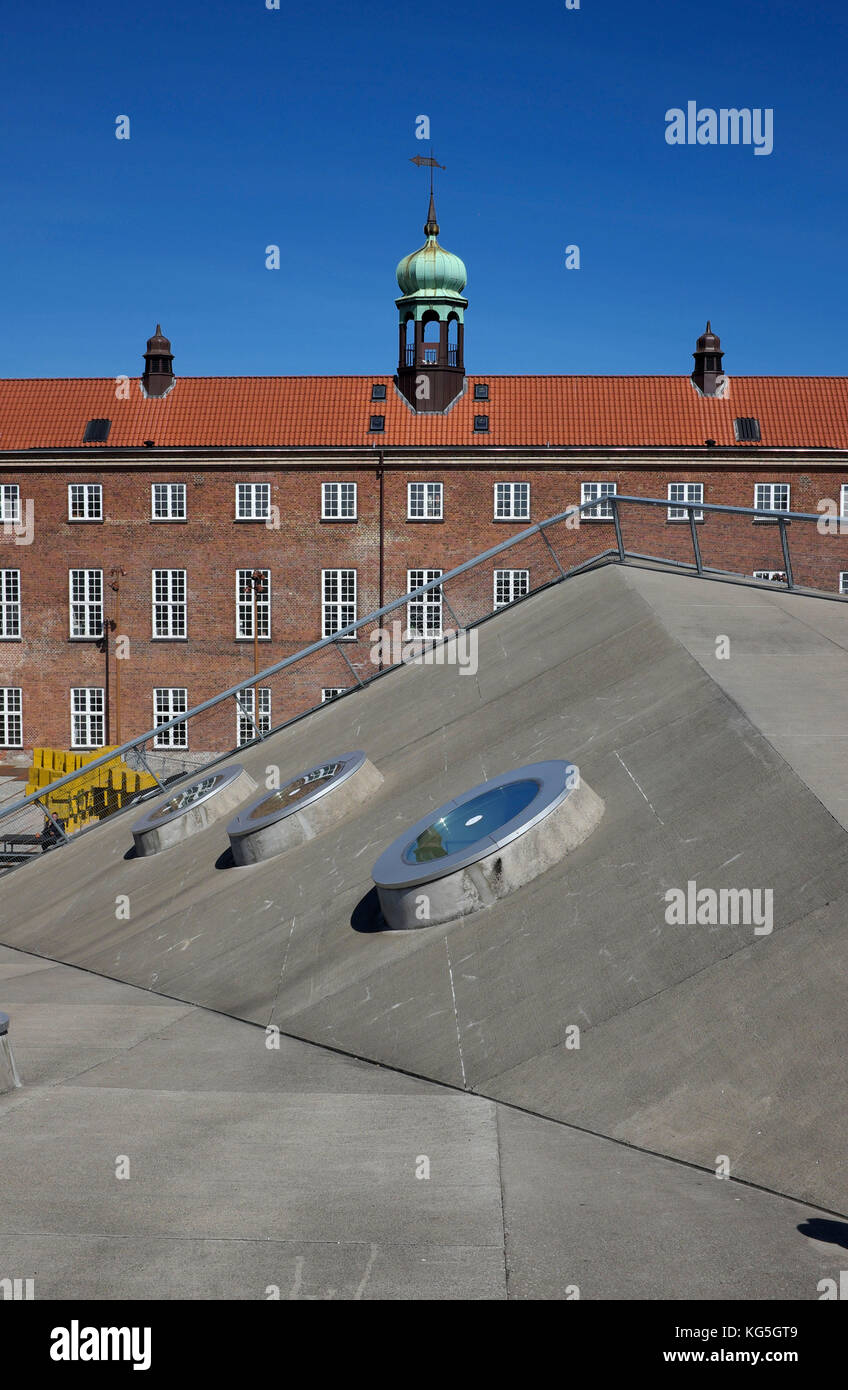 Aarhus, culture et studio espace sur l'ancienne zone de dépôt de marchandises / godsbanen Banque D'Images