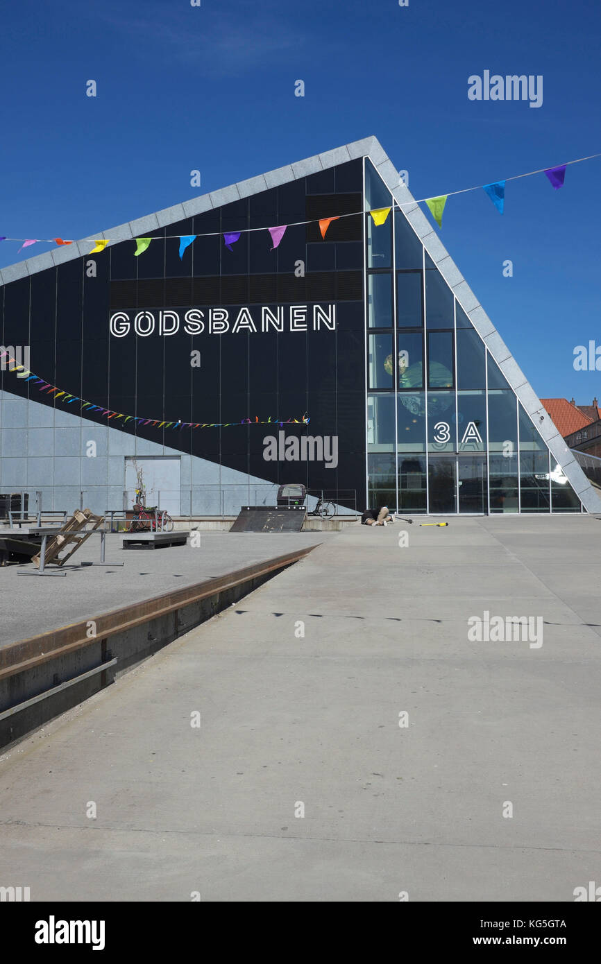 Aarhus, culture et studio espace sur l'ancienne zone de dépôt de marchandises / godsbanen Banque D'Images
