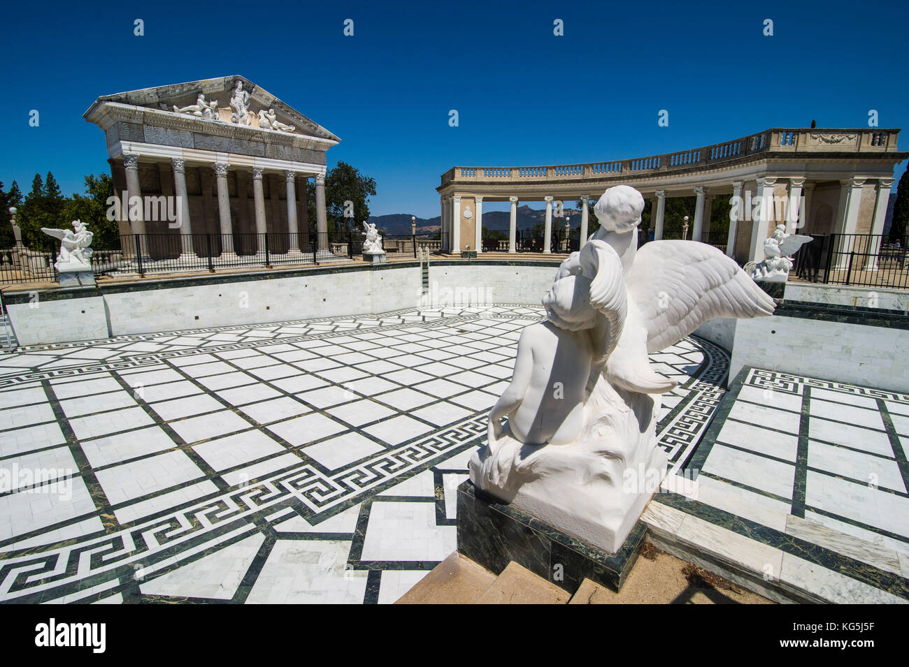 Les luxueuses piscines Neptune, Hearst Castle, big sur, Californie, USA Banque D'Images