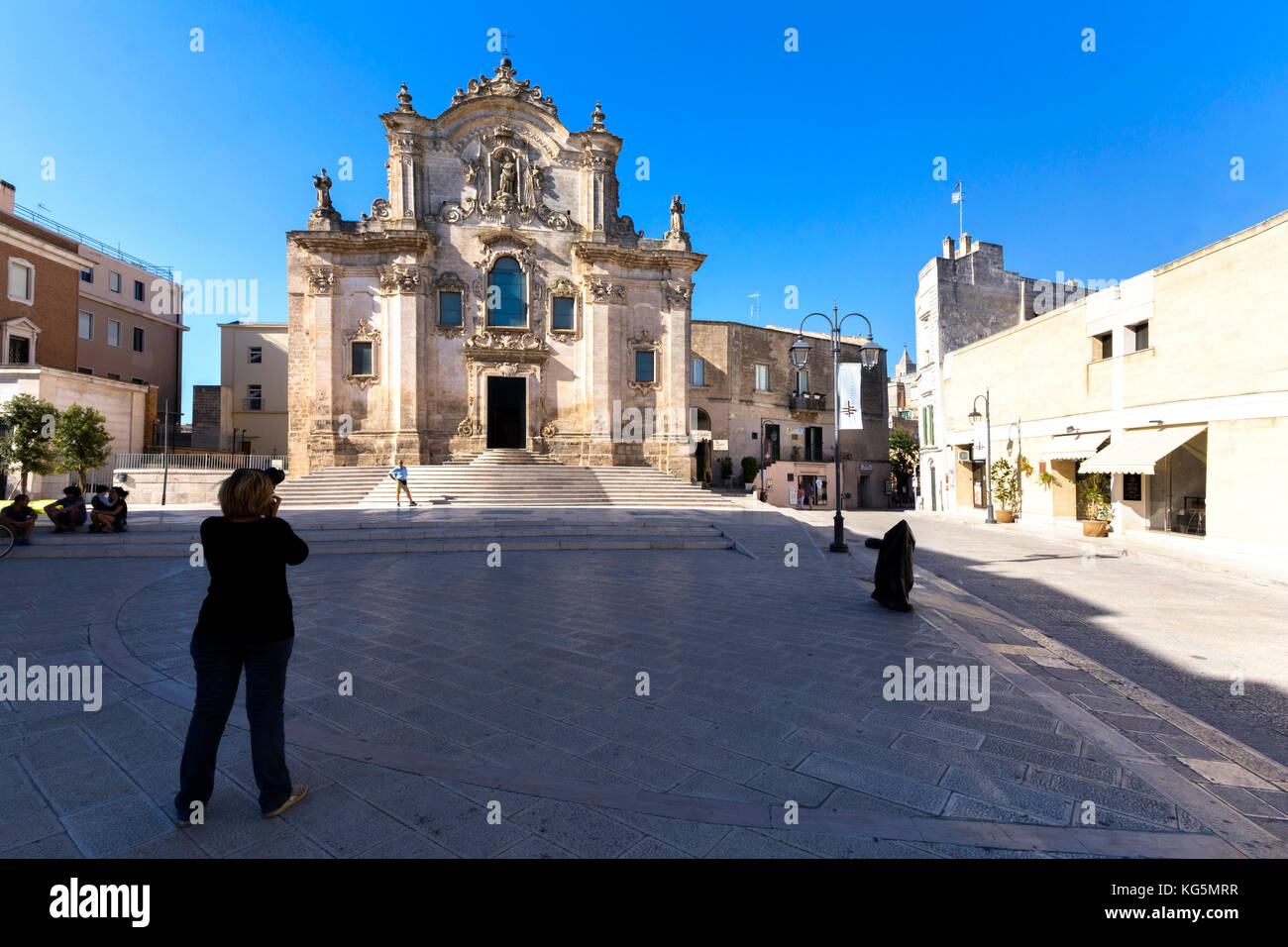 Église Saint François, quartier de Matera, Basilicate, Italie Banque D'Images
