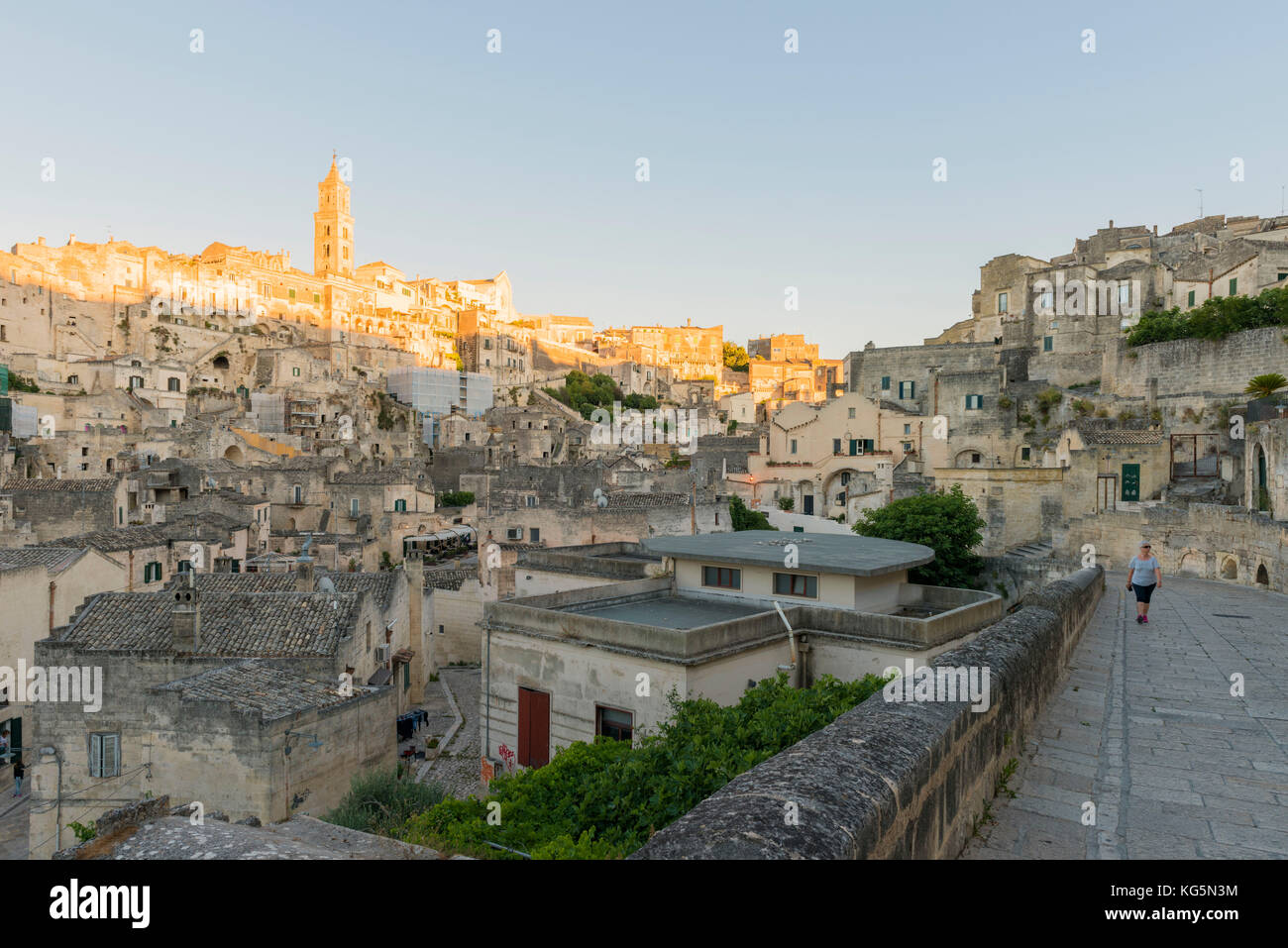 Vue panoramique de Matera, Italie, Europe, région Basilicate matera district Banque D'Images