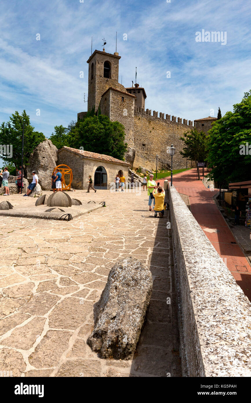 Guaida tower, république de Saint-Marin Banque D'Images