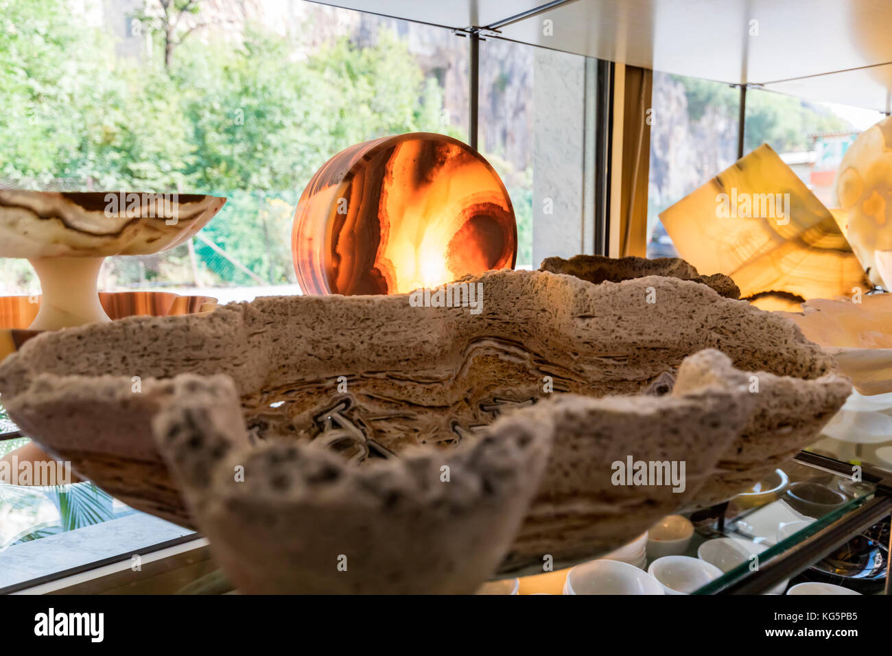 Ornements en marbre Carrara, Massa Carrara, toscane, italie Banque D'Images