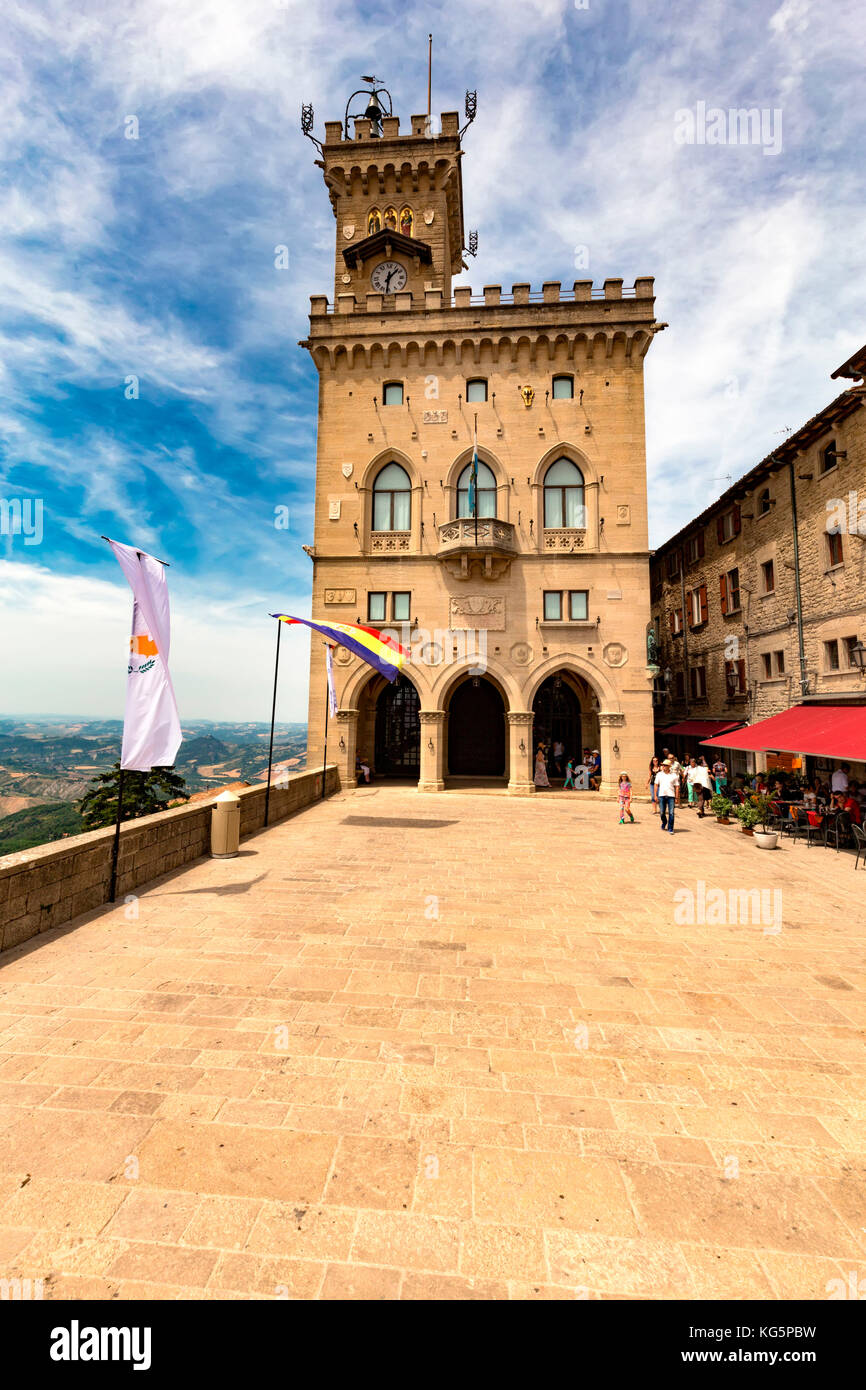 Palazzo Pubblico, Saint-Marin, République de Saint-Marin Banque D'Images