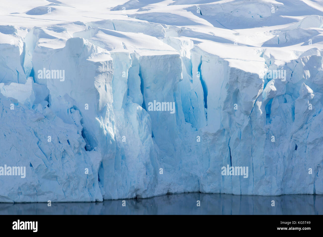 Close up de glace face à l'Antarctique, la péninsule de Banque D'Images