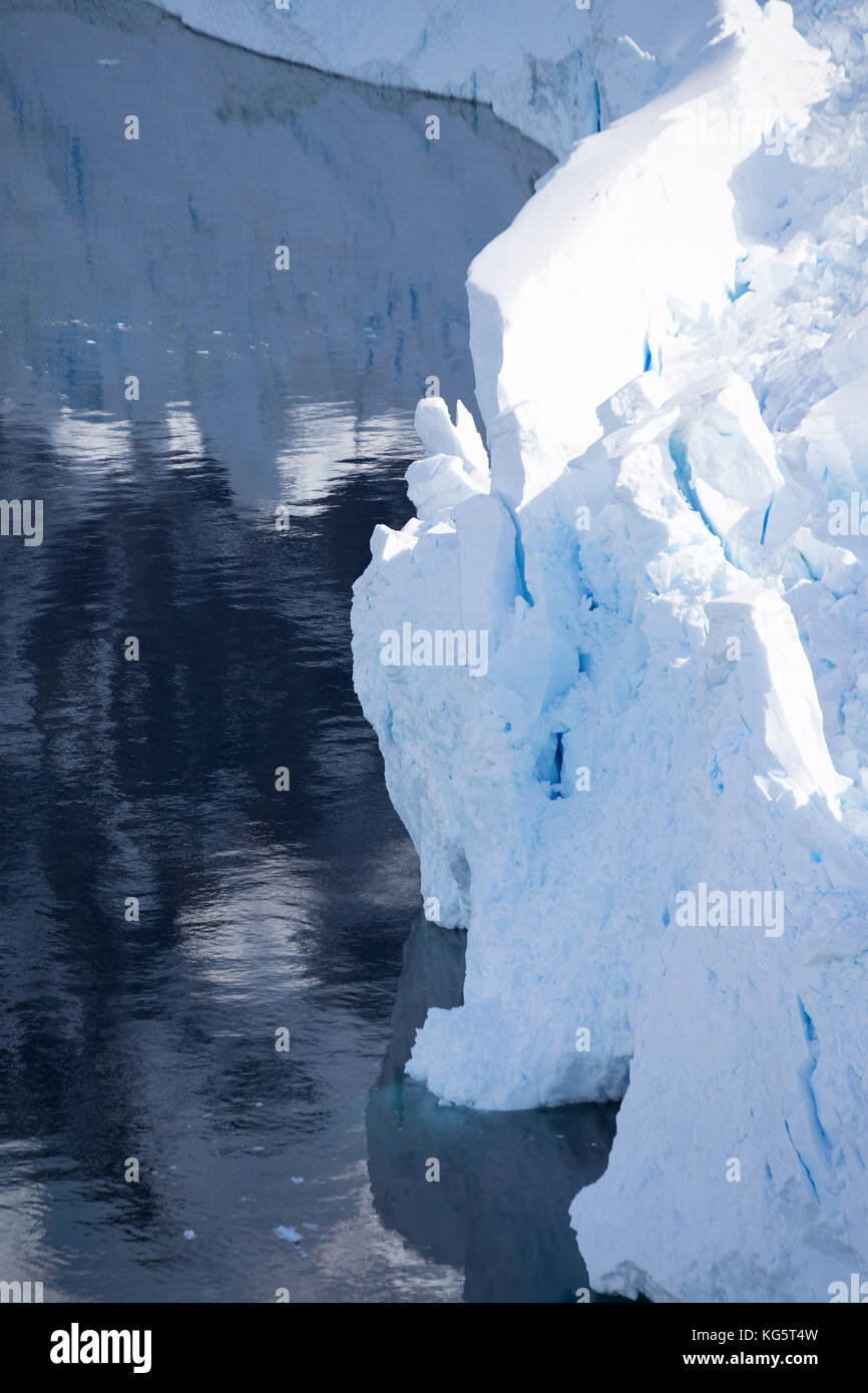 Glacier, Antarctique Banque D'Images