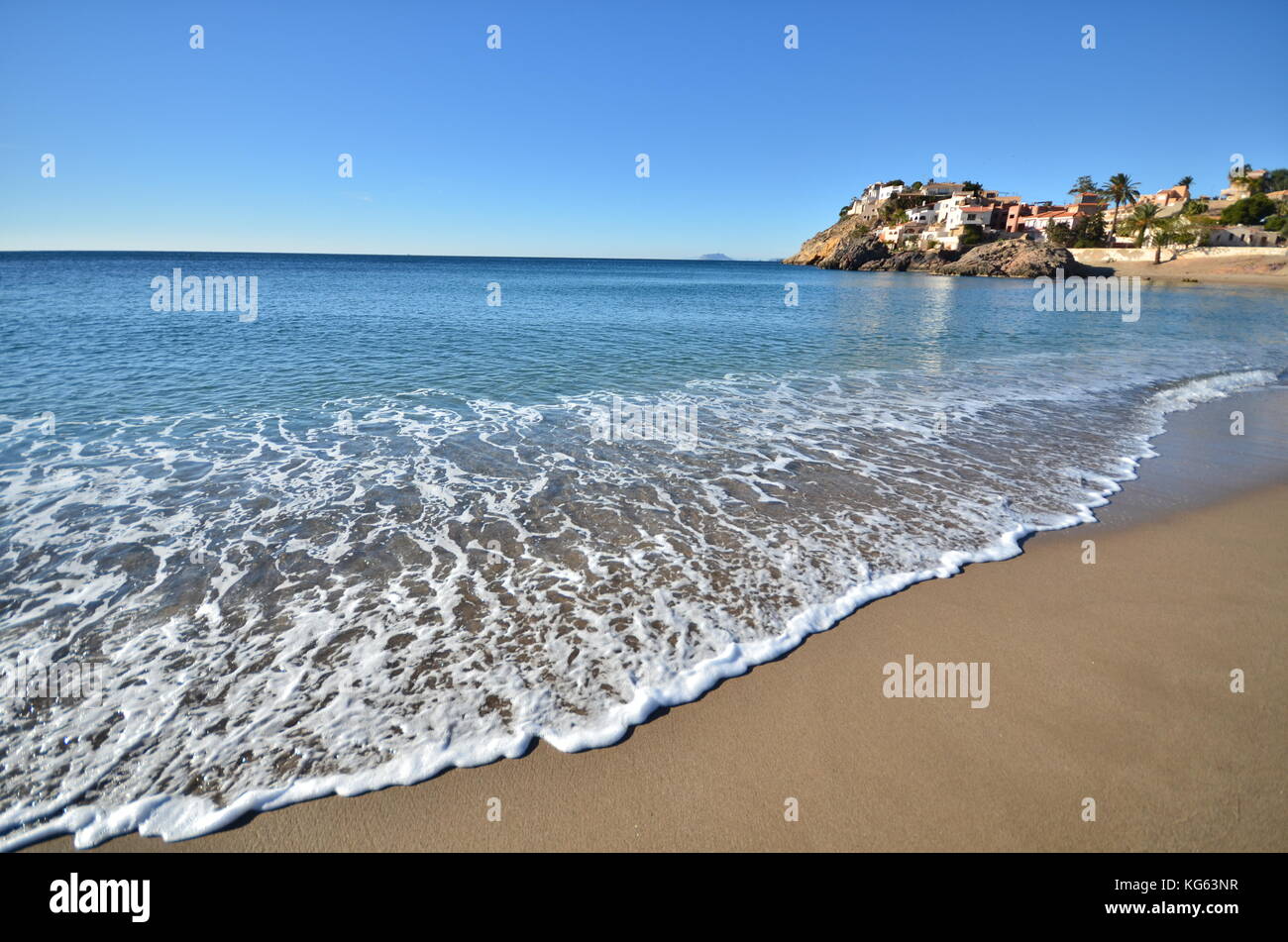 Costa de Mazarron Banque D'Images