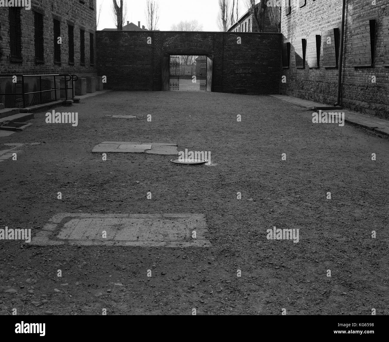 Camp de concentration, Pologne, Auschwitz, Birkenau Banque D'Images