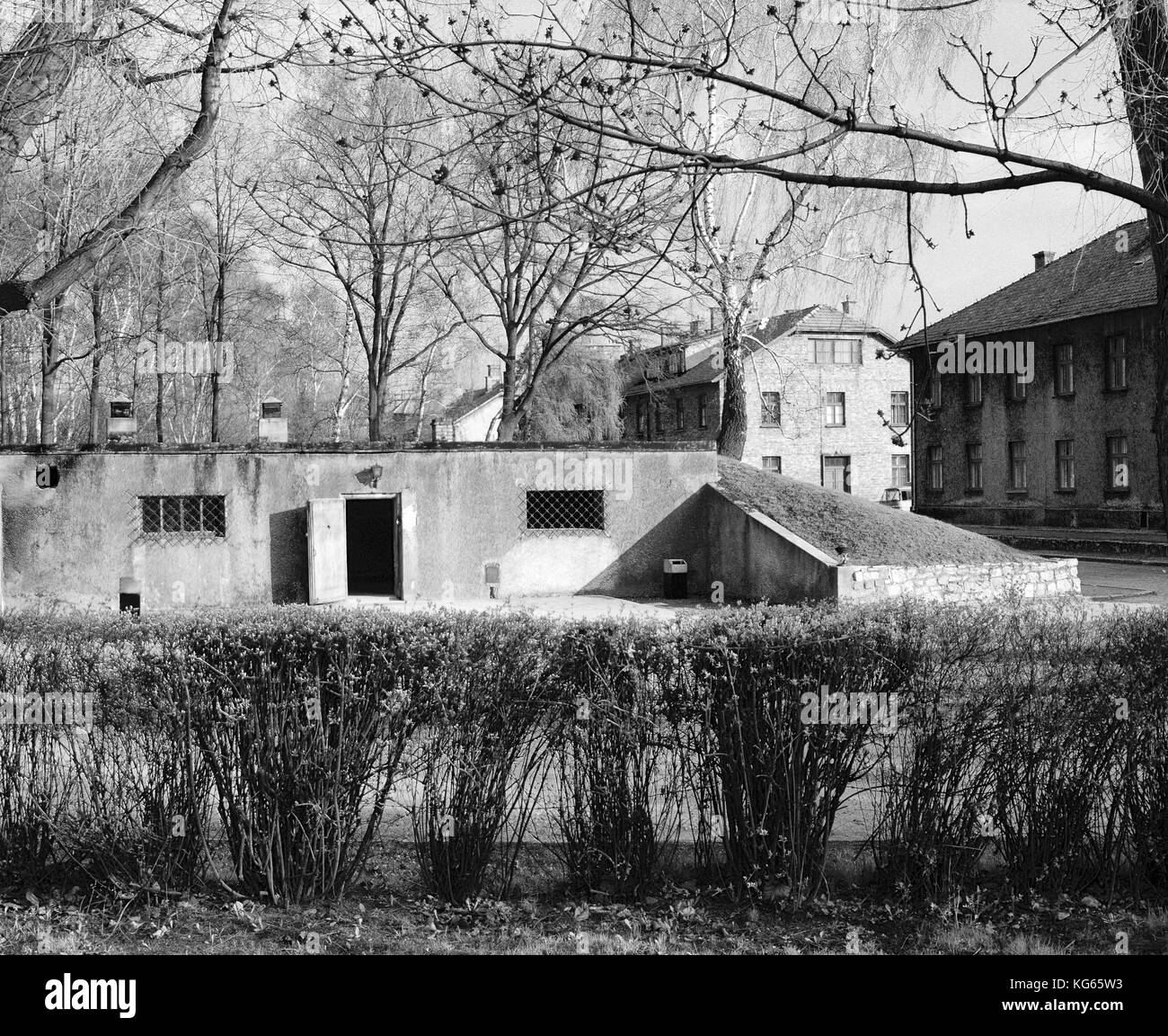 Camp de concentration, Pologne, Auschwitz, Birkenau Banque D'Images