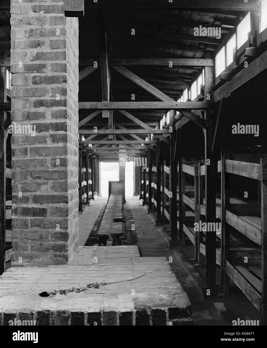 Camp de concentration, Pologne, Auschwitz, Birkenau Banque D'Images