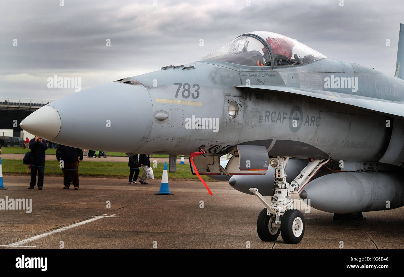 McDonnell Douglas CF-188 Hornet, connu sous le nom de F18 aux États-Unis. Il s'agit d'un avion de l'ARC. Banque D'Images