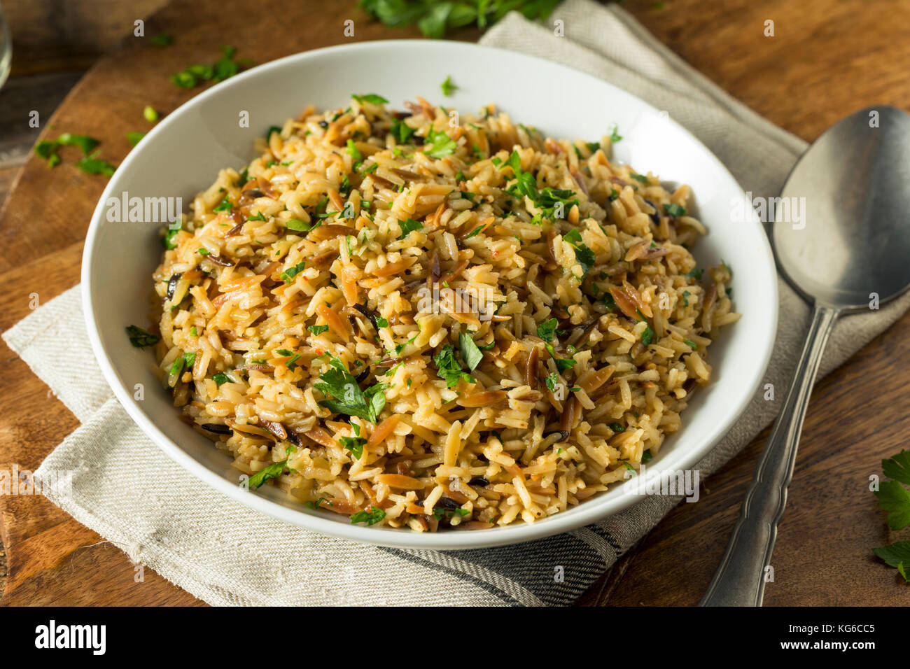 Riz brun pilaf