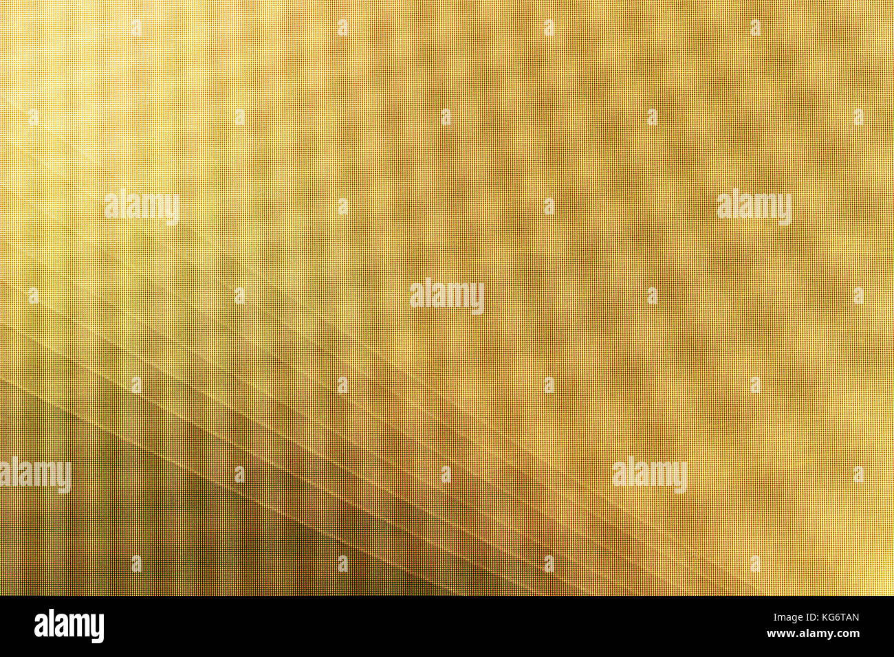 Résumé fond d'or - macro shot d'une télévision à écran LCD pixels Banque D'Images