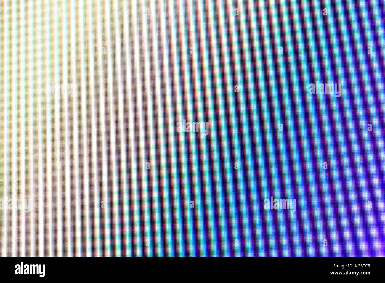 Résumé fond bleu - macro shot d'une télévision à écran LCD pixels Banque D'Images