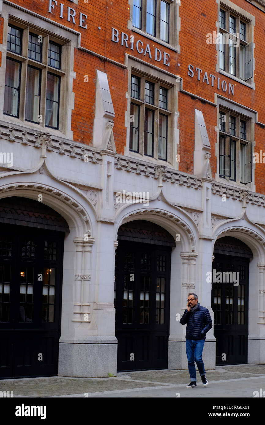 Ancienne caserne restaurant Chiltern Street, Marylebone, City of westminster, London, Angleterre, Royaume-Uni Banque D'Images