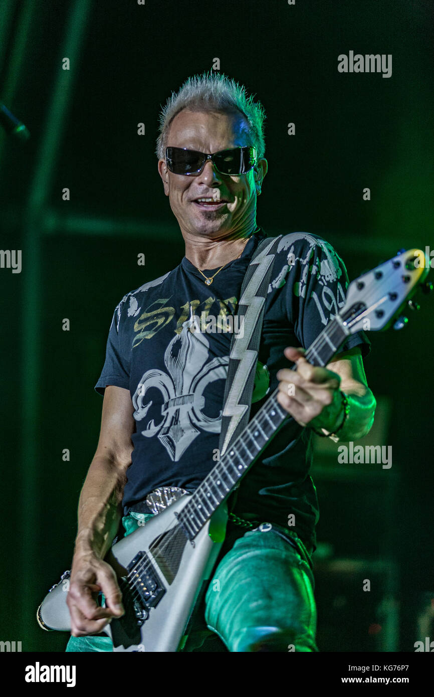 Le groupe de rock allemand Scorpions Live Banque D'Images