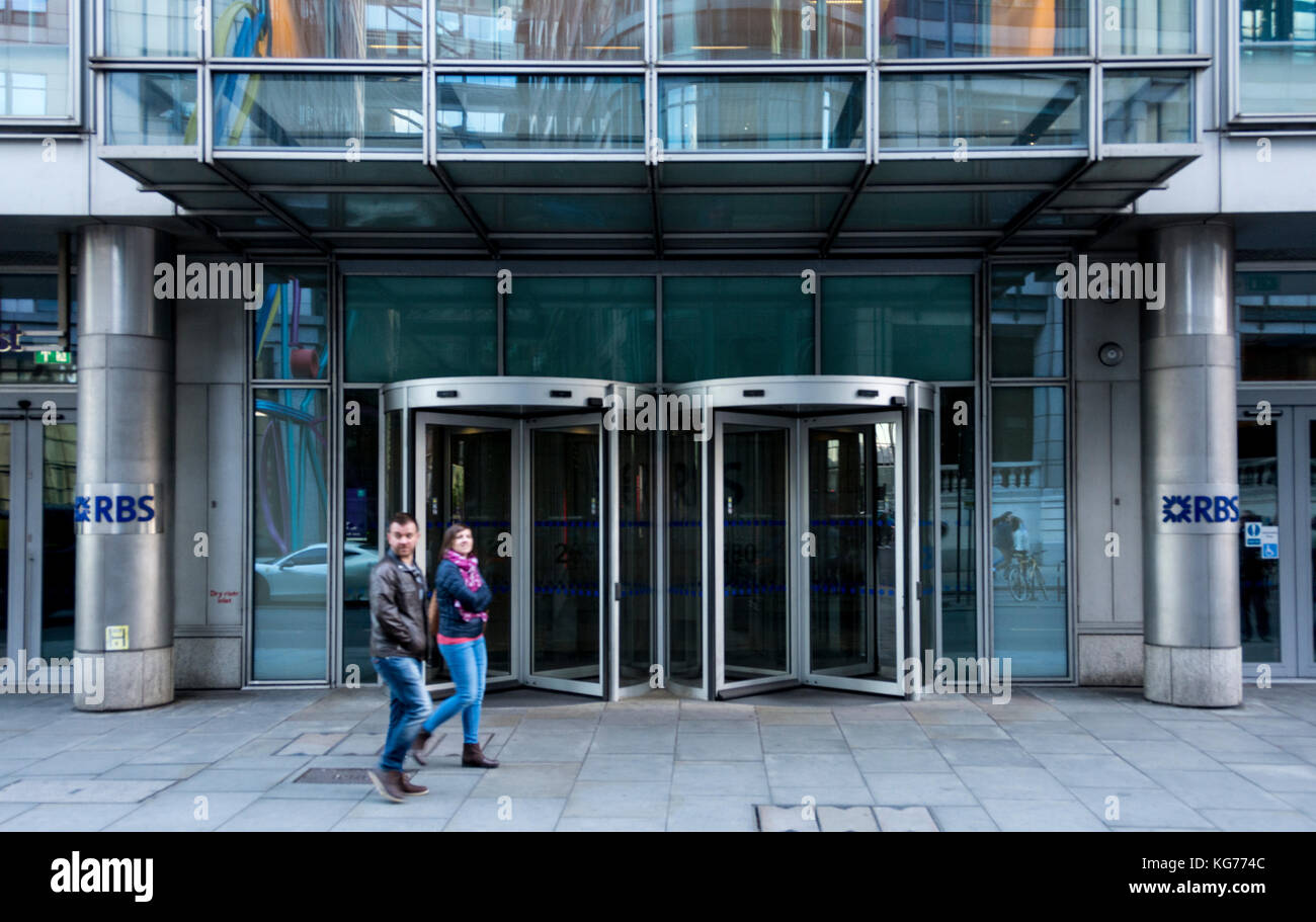 La Royal Bank of Scotland Building au 250 Bishopsgate, Londres, Royaume-Uni. Banque D'Images