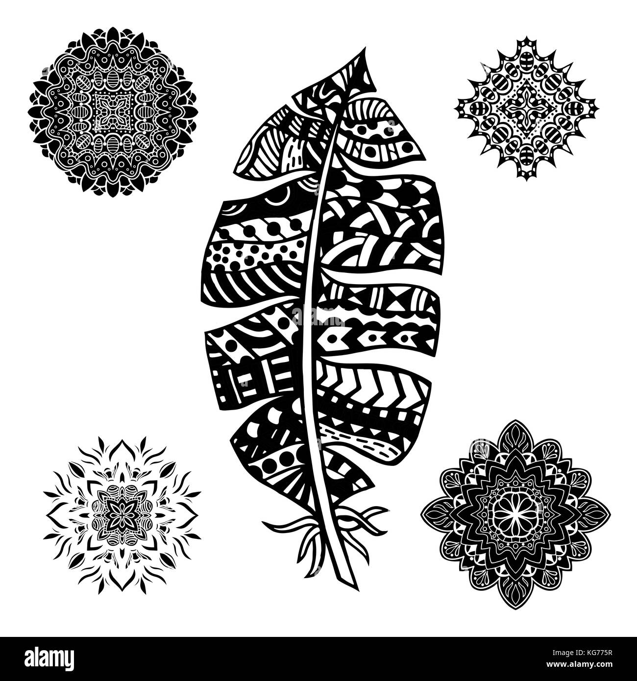 Plume Et Mandalas Sur Un Fond Blanc Vintage Tribal Artistiquement Dessine Art Plume Stylisee Sketch Par Trace Modele Pour Livre A Colorier Image Vectorielle Stock Alamy Plume Et Mandalas Sur Un Fond Blanc Vintage Tribal Artistiquement Dessine Art Plume Stylisee Sketch Par Trace Modele Pour Livre A Colorier Image Vectorielle Stock Alamy